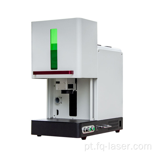 Máquina de marcação a laser de fibra de fibra de gabinete totalmente fechada